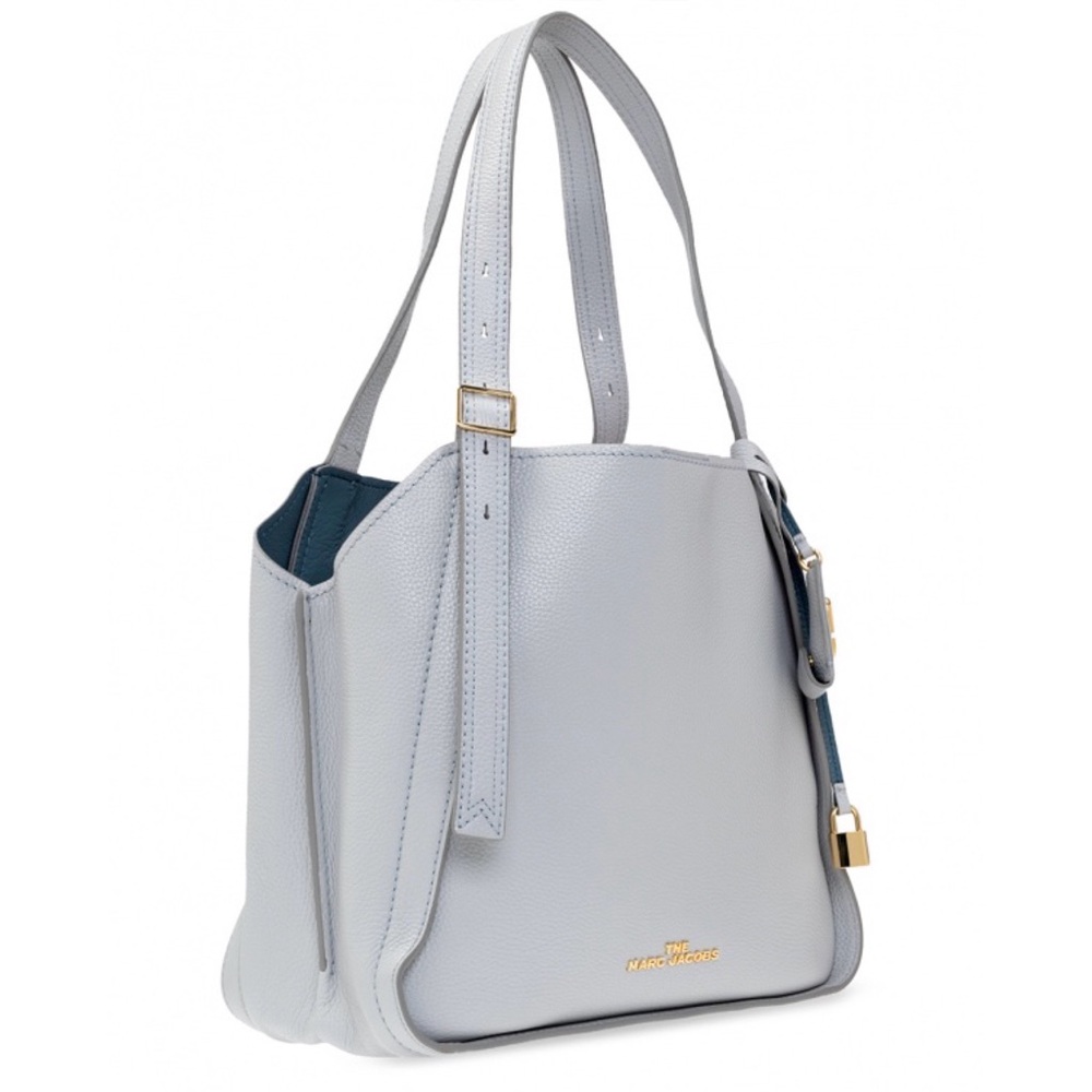 $450 Marc Jacobs the Director Light Blue Pebble Leather Large Shoulder Tote Bag